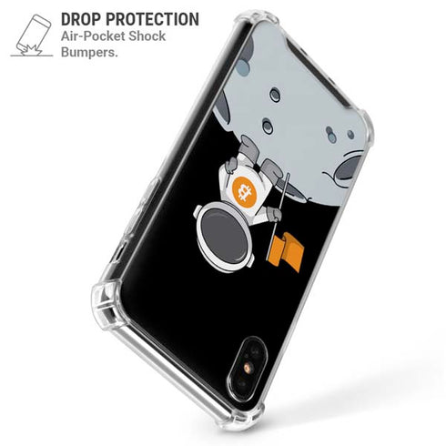 Bitcoin Astronaut iPhone XS Max Clear Case
